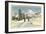 Skiing at Brighton, Utah-null-Framed Art Print