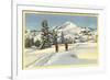Skiing at Brighton, Utah-null-Framed Premium Giclee Print
