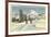 Skiing at Brighton, Utah-null-Framed Premium Giclee Print