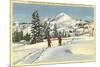 Skiing at Brighton, Utah-null-Mounted Premium Giclee Print