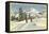 Skiing at Brighton, Utah-null-Framed Stretched Canvas