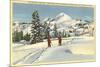 Skiing at Brighton, Utah-null-Mounted Art Print