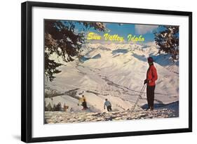 Skiing at Sun Valley, Idaho-null-Framed Art Print