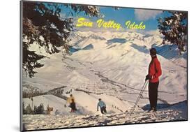 Skiing at Sun Valley, Idaho-null-Mounted Art Print
