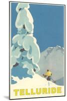 Skiing at Telluride, Colorado-null-Mounted Art Print