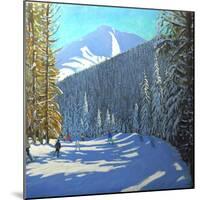 Skiing, Beauregard La Clusaz, 2012-Andrew Macara-Mounted Giclee Print