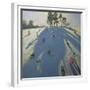 Skiing, Calke Abbey, Derby-Andrew Macara-Framed Giclee Print