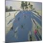 Skiing, Calke Abbey, Derby-Andrew Macara-Mounted Giclee Print