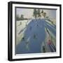 Skiing, Calke Abbey, Derby-Andrew Macara-Framed Giclee Print