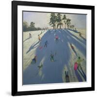 Skiing, Calke Abbey, Derby-Andrew Macara-Framed Giclee Print