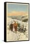 Skiing, Cannon Mountain, New Hampshire-null-Framed Stretched Canvas