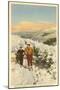 Skiing, Cannon Mountain, New Hampshire-null-Mounted Art Print