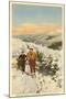 Skiing, Cannon Mountain, New Hampshire-null-Mounted Art Print