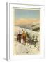 Skiing, Cannon Mountain, New Hampshire-null-Framed Art Print