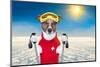 Skiing Dog-Javier Brosch-Mounted Photographic Print