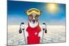 Skiing Dog-Javier Brosch-Mounted Photographic Print
