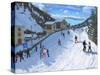 Skiing Down to Selva Val Gardena, 2016-Andrew Macara-Stretched Canvas