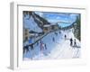 Skiing Down to Selva Val Gardena, 2016-Andrew Macara-Framed Giclee Print