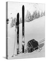 Skiing Equipment-null-Stretched Canvas