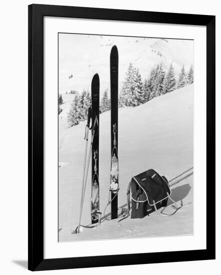 Skiing Equipment-null-Framed Photographic Print