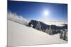 Skiing First Tracks On The Backside Of Catherines In Alta, Utah-Liam Doran-Mounted Photographic Print