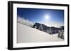 Skiing First Tracks On The Backside Of Catherines In Alta, Utah-Liam Doran-Framed Photographic Print