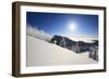 Skiing First Tracks On The Backside Of Catherines In Alta, Utah-Liam Doran-Framed Photographic Print