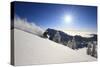 Skiing First Tracks On The Backside Of Catherines In Alta, Utah-Liam Doran-Stretched Canvas