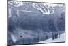 Skiing Gondola, Whistler to Blackcomb, British Columbia, Canada-Walter Bibikow-Mounted Photographic Print