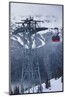 Skiing Gondola, Whistler to Blackcomb, British Columbia, Canada-Walter Bibikow-Mounted Photographic Print