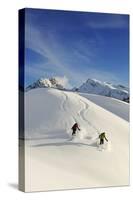 Skiing, Hohe Gaisl, Pragser Valley, Hochpustertal Valley, South Tyrol, Italy (Mr)-Norbert Eisele-Hein-Stretched Canvas