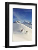 Skiing, Hohe Gaisl, Pragser Valley, Hochpustertal Valley, South Tyrol, Italy (Mr)-Norbert Eisele-Hein-Framed Photographic Print