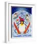 Skiing Holiday, 2000-Cathy Baxter-Framed Giclee Print