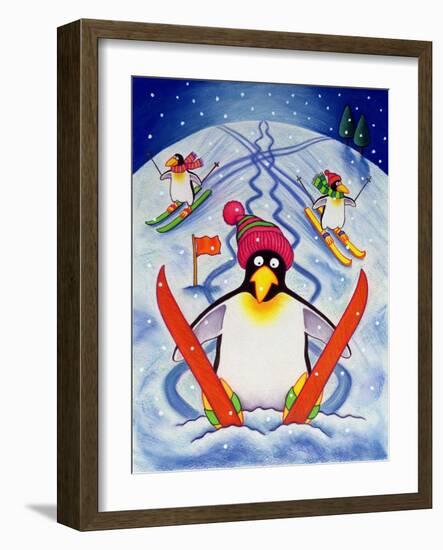 Skiing Holiday, 2000-Cathy Baxter-Framed Giclee Print