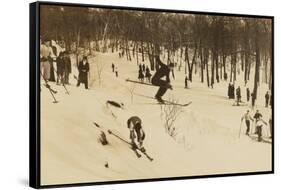 Skiing I-Wild Apple Portfolio-Framed Stretched Canvas