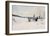 Skiing in Norway-Axel Ender-Framed Giclee Print