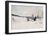 Skiing in Norway-Axel Ender-Framed Giclee Print