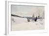 Skiing in Norway-Axel Ender-Framed Giclee Print