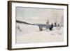 Skiing in Norway-Axel Ender-Framed Giclee Print