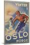 Skiing in Oslo, Norway-null-Mounted Premium Giclee Print