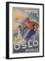 Skiing in Oslo, Norway-null-Framed Art Print