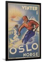 Skiing in Oslo, Norway-null-Framed Art Print