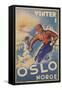 Skiing in Oslo, Norway-null-Framed Stretched Canvas