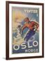 Skiing in Oslo, Norway-null-Framed Art Print