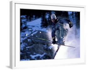 Skiing in Santa Fe, New Mexico, USA-Lee Kopfler-Framed Photographic Print