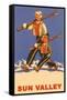 Skiing in Sun Valley, Idaho, Graphics-null-Framed Stretched Canvas