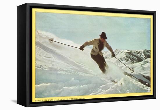 Skiing in Sun Valley, Idaho-null-Framed Stretched Canvas