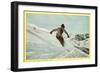 Skiing in Sun Valley, Idaho-null-Framed Art Print