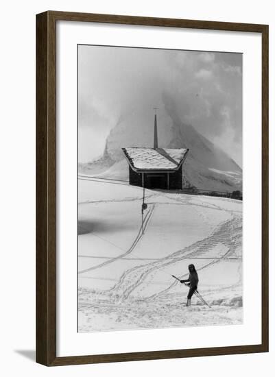 Skiing in Switzerland-null-Framed Photographic Print