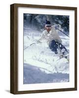 Skiing in Taos, New Mexico, USA-Lee Kopfler-Framed Photographic Print